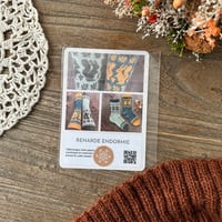 Image 2 of Carte patron à télécharger : chaussettes à tricoter Squirrel