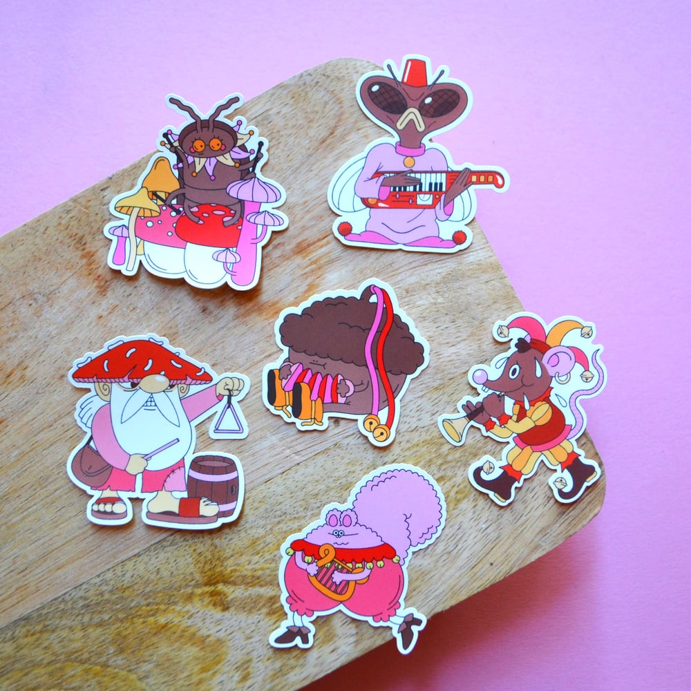 Image of " Troubadours " - Stickers pack