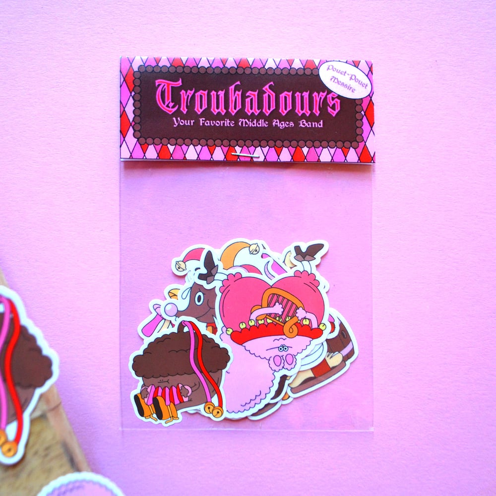 Image of " Troubadours " - Stickers pack