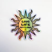 Image of $CRAP$ Live Life Offline Sticker 3 pk
