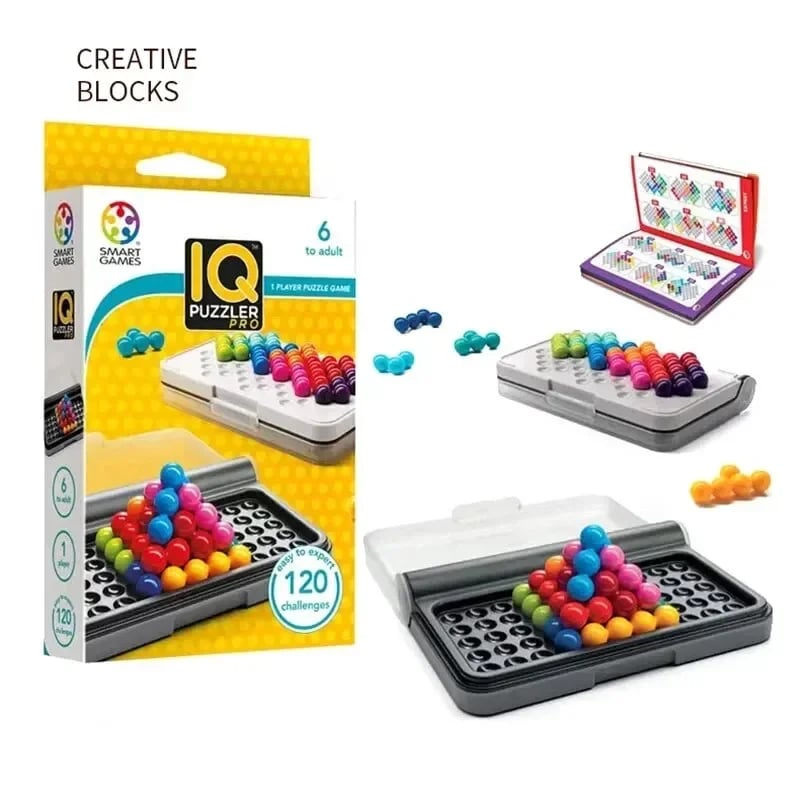 120 Challenge IQ 3D Puzzle Board Game Classic Pyramid 