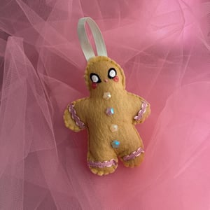 Image of Handsewn Felt Gingerbread Ornaments