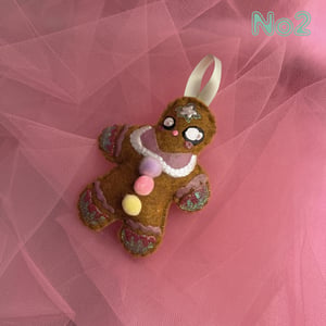 Image of Handsewn Felt Gingerbread Ornament, Edition 2