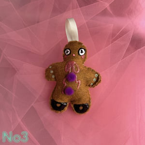 Image of Handsewn Felt Gingerbread Ornament, Edition 2