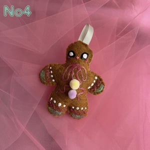 Image of Handsewn Felt Gingerbread Ornament, Edition 2
