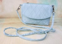 Image 2 of Cornerstone Wallet in Pale Blue silk fabric