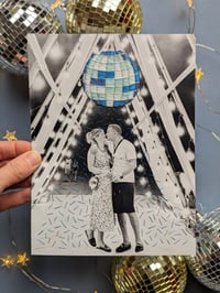 Image 1 of Disco ball embroidered photo