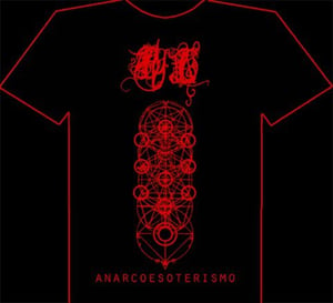 Image of Bathory Legion's Anarcoesoterismo Tshirt Red Print