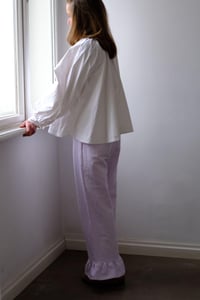 Image 3 of ELENA White Cotton Blouse