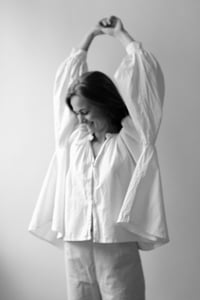 Image 2 of ELENA White Cotton Blouse