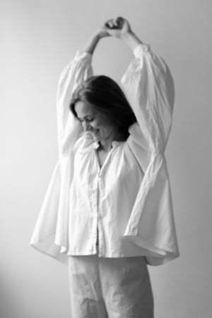 Image of ELENA White Cotton Blouse