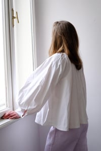 Image 1 of ELENA White Cotton Blouse