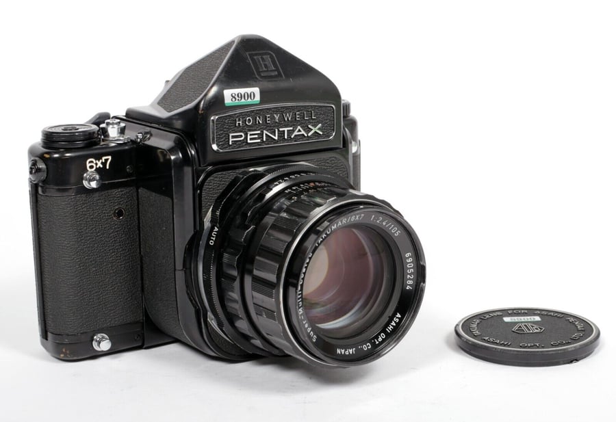 Image of Pentax 6X7 camera with SMC 105mm F2.4 lens #8900