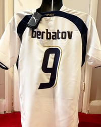 Image 1 of Brand New Tottenham “BERBATOV 9” 2006/07 Home Cup Shirt + UEFA patch (M)