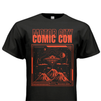Black Retro Space T-Shirt