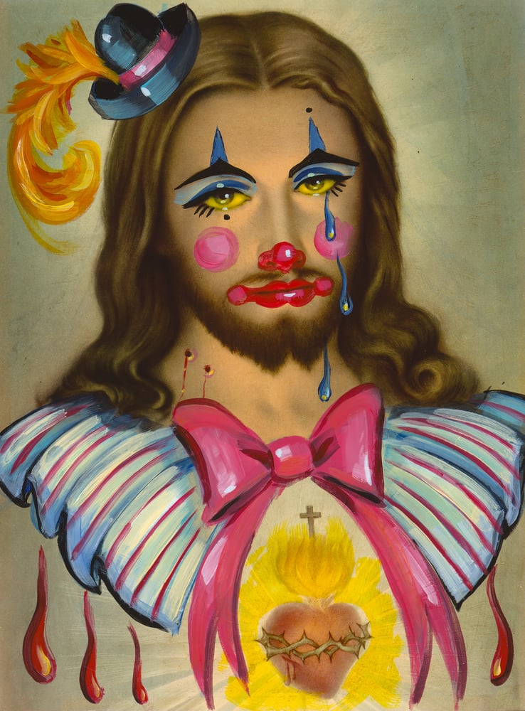 Image of Clown Jesus Print