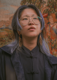 Image 3 of GOLD CICADA WING Earrings