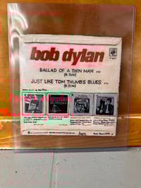 Image 2 of Bob Dylan “Just Like Tom Thumb’s Blues 7 inch