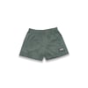 WOMENS HOLIDAY VINTAGE FLORAL SHORTS - CHARCOAL OLIVE
