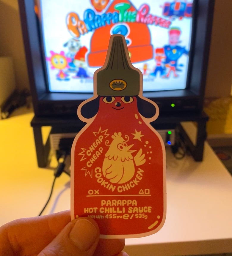 Image of Parappa The Sriracha Sticker