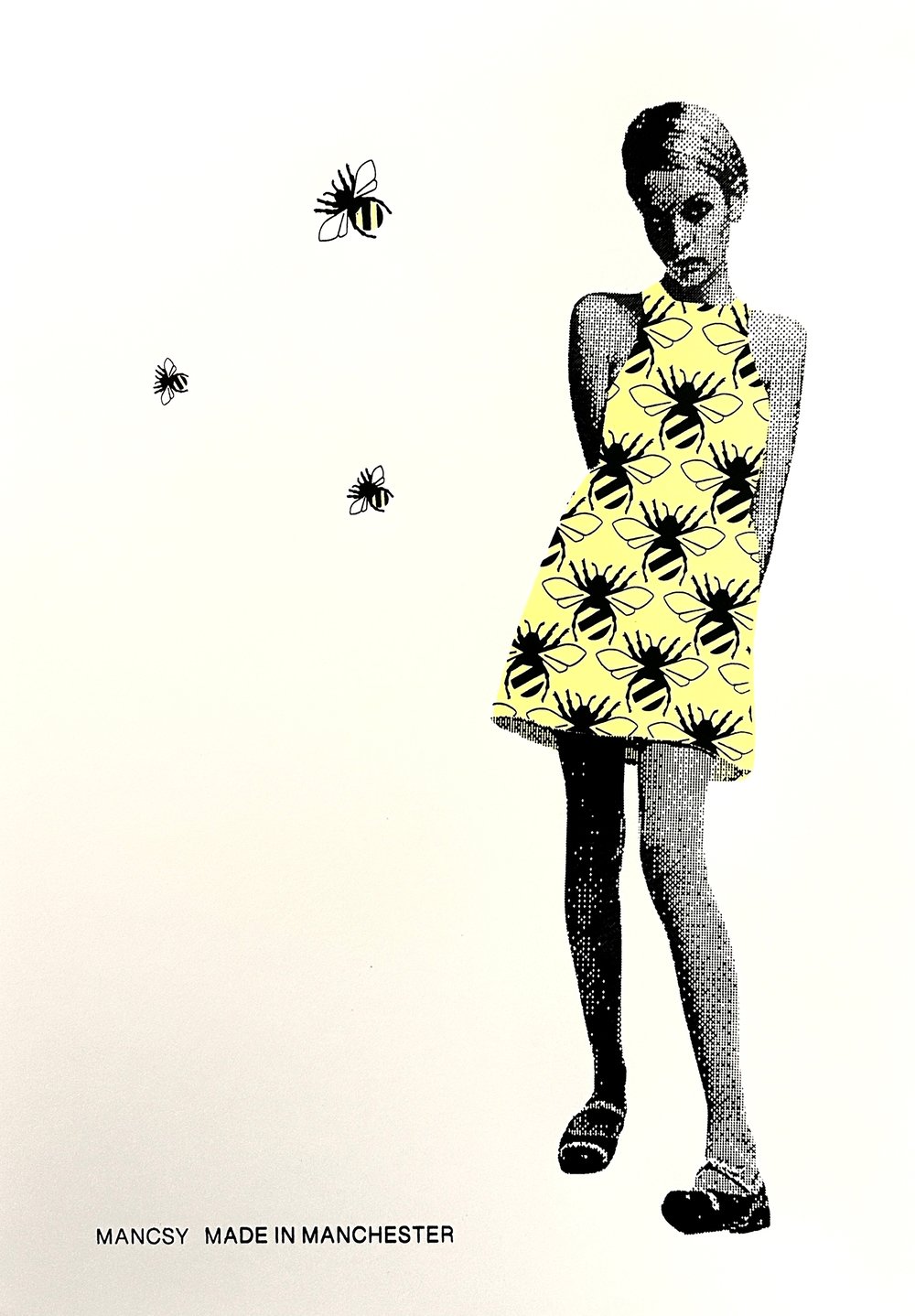 Image of A3 Twiggy (Back in Town) screen print
