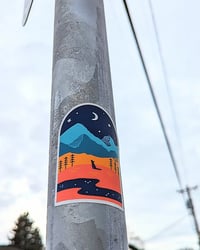 Image of Coyote Landscape Sticker