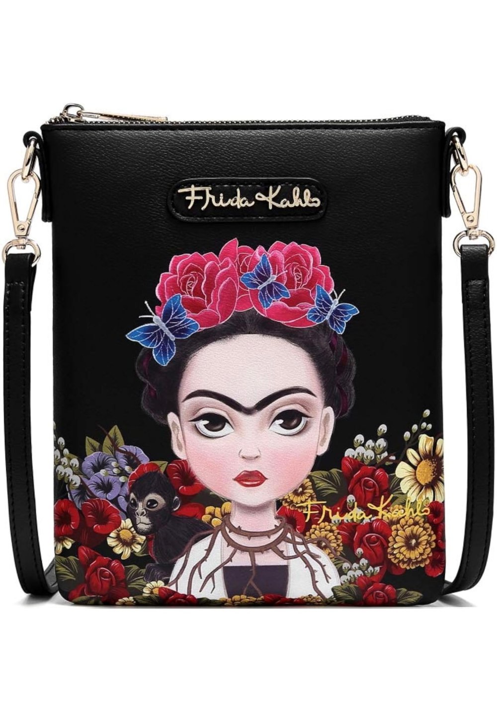 Frida Cartoon Crossbody