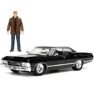 Image of Hollywood Rides Supernatural Dean Winchester 1967 Impala SS Sport Sedan 1:24 Scale Die-Cast Metal 
