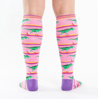 Image 4 of Rawr-ler Rink Knee High Socks