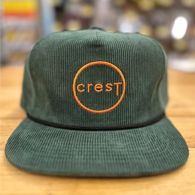 Image of Green Corduroy Pinch Front Snapback 