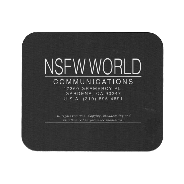 Image of COMMUNICATIONS Mouse Pad - Black