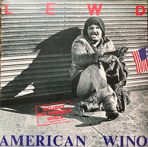 Image of The Lewd ‎- American Wino + Kill Yourself Single 12" (PNV)