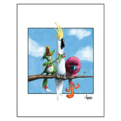 Image of "Not of a Feather" Bird Trio Print