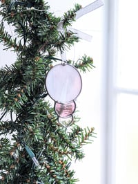 Image 4 of Pink Bauble Stained Glass Ornament