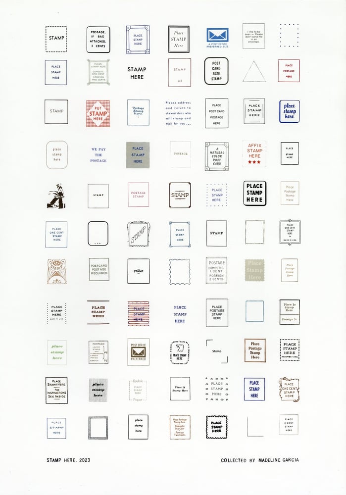 Image of Stamp Here Poster
