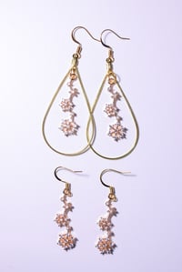 Snowflake Hoops/Earrings! 