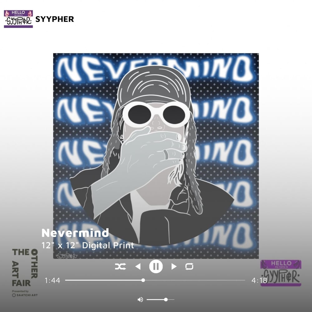 "Nevermind" 12" x 12" Digital Print