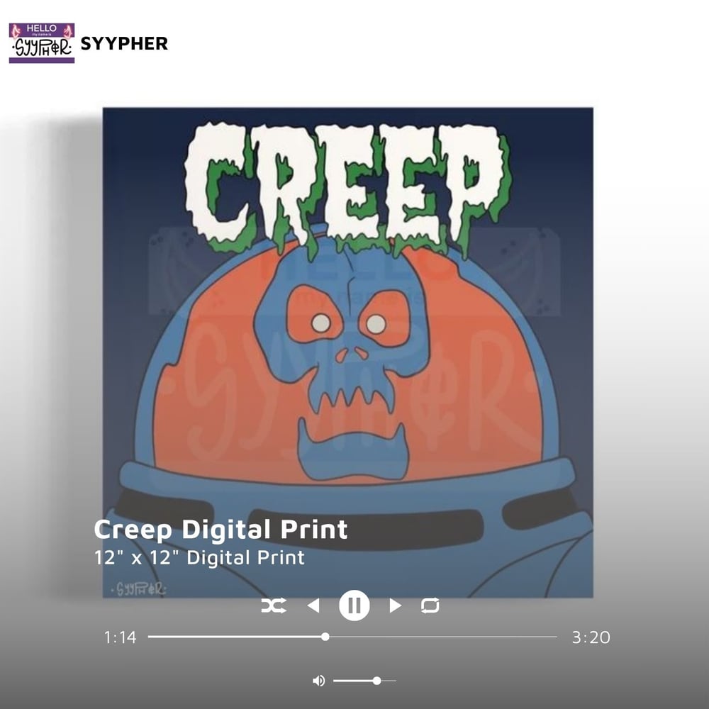 "Creep" 12" x 12" Standard Digital Print 