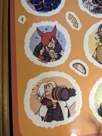 Image 2 of Scion Summer Vacation, Food Sticker Sheet