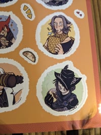 Image 4 of Scion Summer Vacation, Food Sticker Sheet