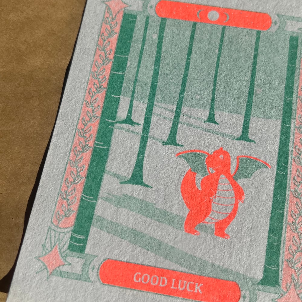 Image of Year of the Dragon Risograph