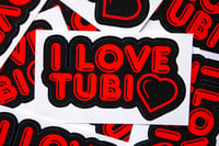 Image 1 of I Love Tubi Sticker 