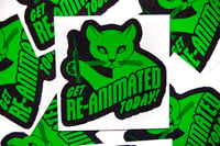 Image 2 of Get Re-Animated Cat Sticker 