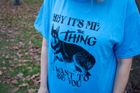 Image 2 of The Thing Dog Blue Screenprinted T-Shirt