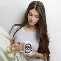 Image 3 of The Cool Santa White glossy mug