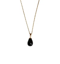 Image 1 of Black Onyx Drop Necklace