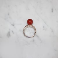 Image 2 of Carnelian Gumball Ring 