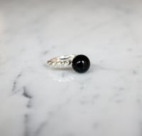 Image 1 of Black Onyx Gumball Ring