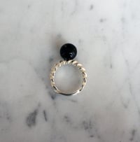 Image 2 of Black Onyx Gumball Ring