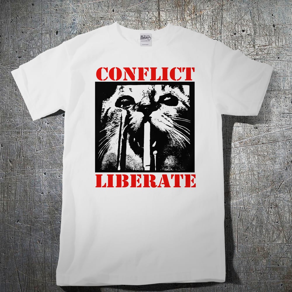 Image of Conflict Liberate White - No Sweat Tshirt